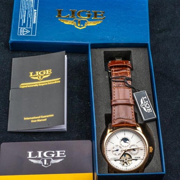 LIGE 6826 Belmont Automatic tourbillon Watch - Picture 9 of 9